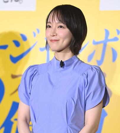 イベントに登場した吉岡里帆（撮影・開出牧）　