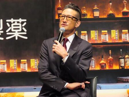 新ＣＭ発表会に出席した松岡昌宏