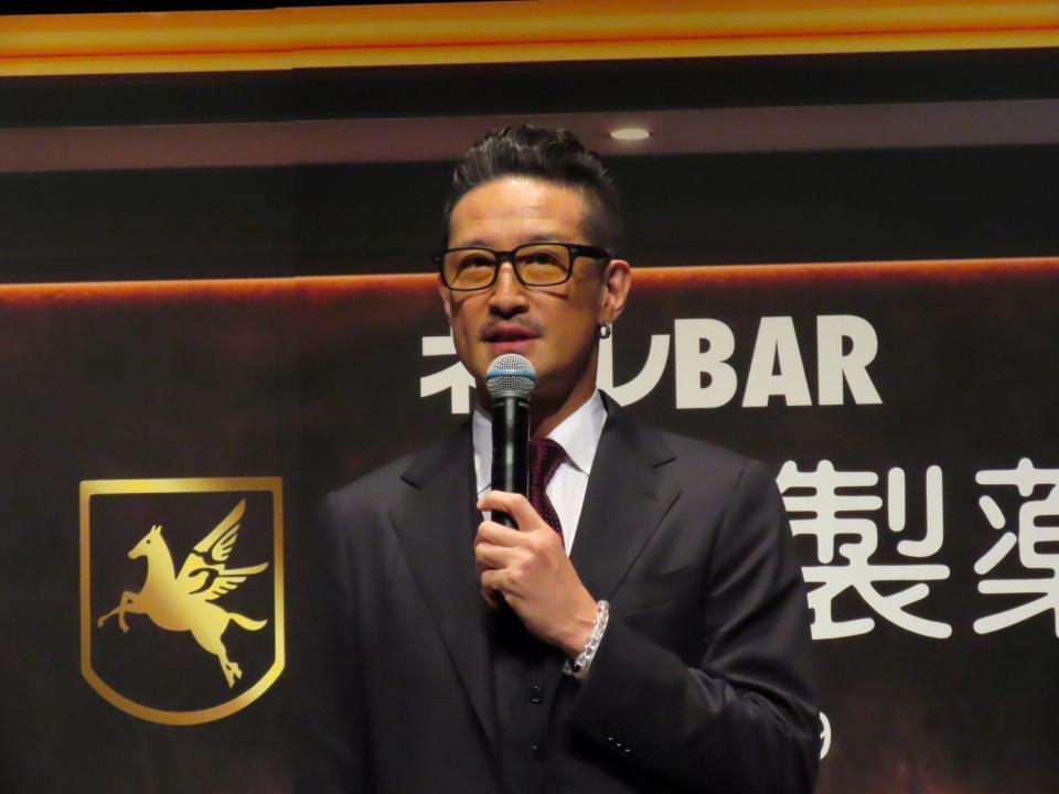 新ＣＭ発表会に出席した松岡昌宏