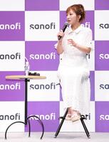 セミナーにゲストとして登場した辻希美（撮影・伊藤笙子）
