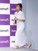 セミナーにゲストとして登場した辻希美（撮影・伊藤笙子）