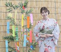 浴衣姿を披露した塚本恋乃葉