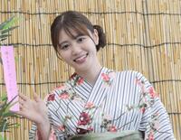 浴衣姿を披露した塚本恋乃葉