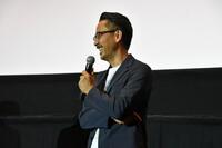 映画「平行と垂直」の舞台挨拶に出席した小林聖太郎監督