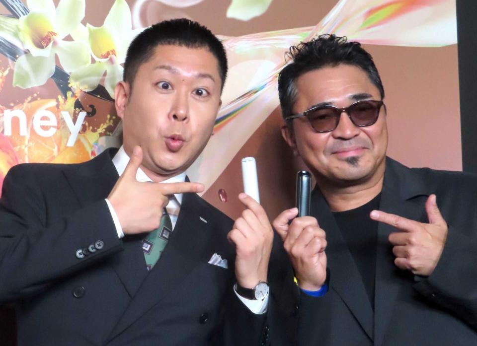 　渡辺銀次（左）と石野卓球
