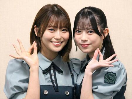 フリーライブへの意気込みを語ったＲａｉｎ　Ｔｒｅｅの新野楓果（左）と鈴野みお