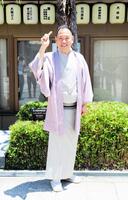 やさしい日本語落語会の開催を発表した桂かい枝