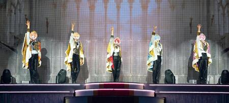 すとぷりの（左から）ジェル、るぅと、莉犬、ころん、さとみⓒＳＴＰＲ　Ｉｎｃ．