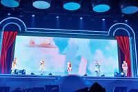 結成１０周年記念アリーナツアーの大阪公演を行ったすとぷりの（左から）ジェル、るぅと、莉犬、ころん、さとみ＝大阪城ホール（ｃ）ＳＴＰＲ　Ｉｎｃ．
