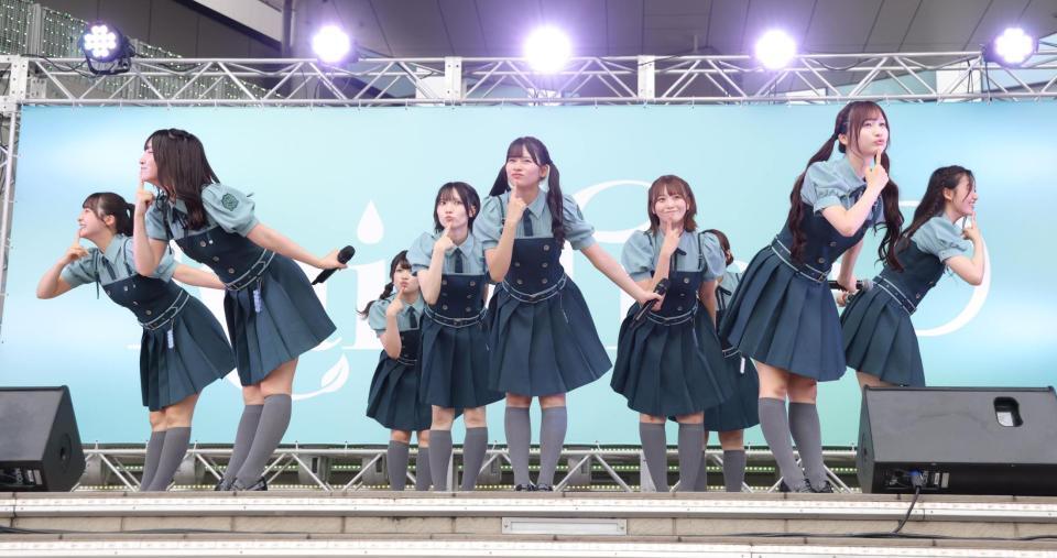 「キス♡リハ中」を初披露するＲａｉｎ　Ｔｒｅｅ＝ダイバーシティ東京（撮影・吉澤敬太）