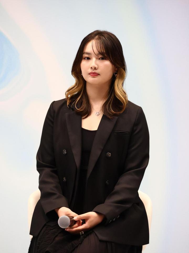 ドラマ「夫を殺したはずなのに」記者会見に登壇した俳優の箭内夢菜