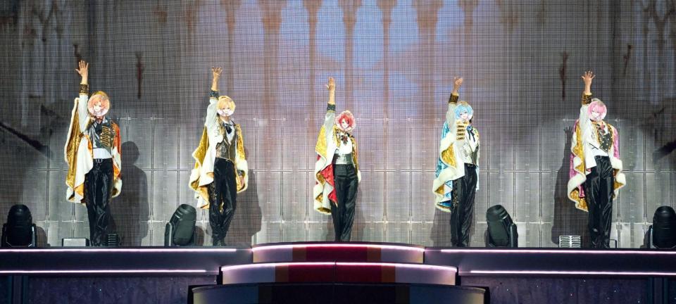 すとぷりの（左から）ジェル、るぅと、莉犬、ころん、さとみⓒＳＴＰＲ　Ｉｎｃ．
