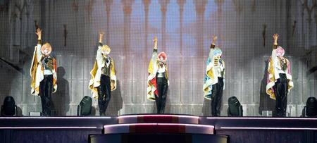 すとぷりの（左から）ジェル、るぅと、莉犬、ころん、さとみ（ｃ）ＳＴＰＲ　Ｉｎｃ．