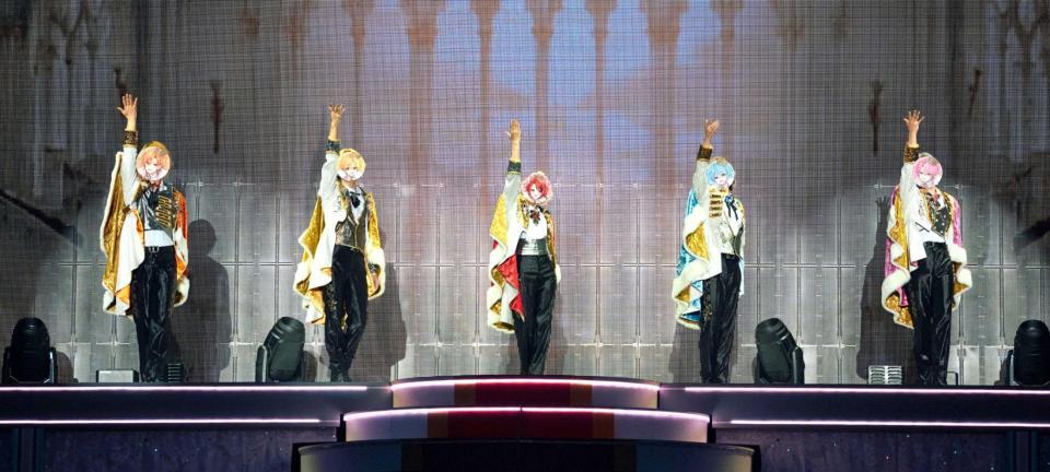 すとぷりの（左から）ジェル、るぅと、莉犬、ころん、さとみ（ｃ）ＳＴＰＲ　Ｉｎｃ．