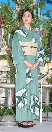 浴衣で登壇した今田美桜（撮影・持木克友）