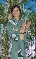浴衣で登壇した今田美桜（撮影・持木克友）