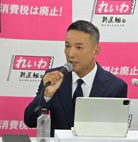 れいわ新撰組の代表を辞任した山本太郎氏（撮影・持木克友）