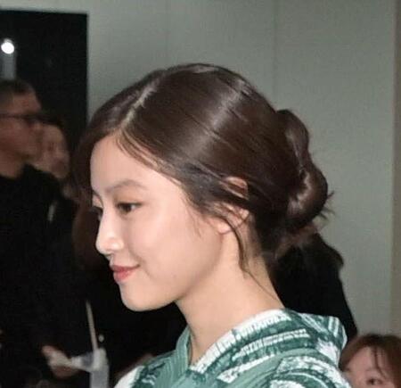 浴衣で登壇する今田美桜（撮影・持木克友）