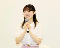 取材会に出席したカンテレの柏原怜奈アナウンサー