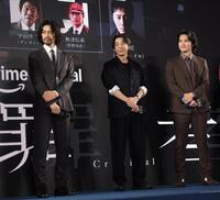 プレミアに登場した（左から）斎藤工、高橋一生、水上恒司（撮影・佐々木彰尚）