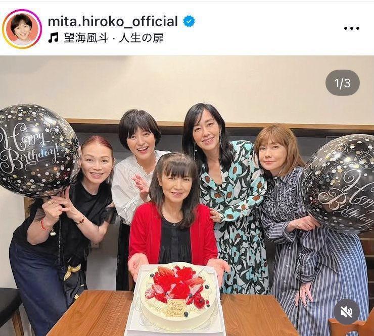 中央が薬丸秀美（石川秀美）さん。三田寛子のインスタグラム＠ｍｉｔａ．ｈｉｒｏｋｏ＿ｏｆｆｉｃｉａｌより 