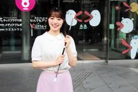 バトンを披露したカンテレ・柏原怜奈アナ