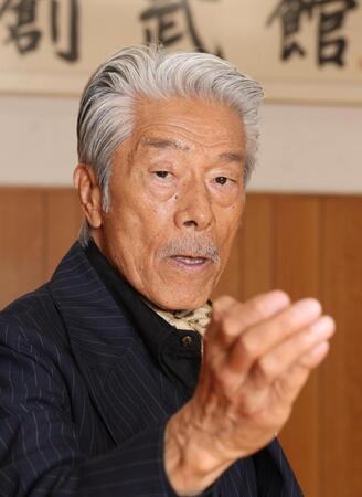 ８０歳現役で活躍するアクション俳優・倉田保昭（撮影・佐々木彰尚）