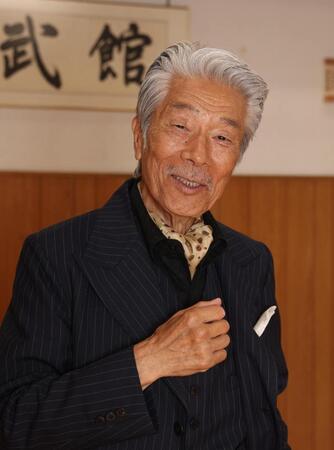 ８０歳現役で活躍するアクション俳優・倉田保昭（撮影・佐々木彰尚）