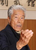 ８０歳現役で活躍するアクション俳優・倉田保昭（撮影・佐々木彰尚）