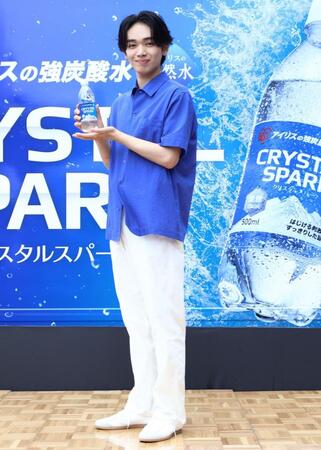 アイリスオーヤマ「クリスタルスパーク」ＰＲイベントに登壇した宮世琉弥