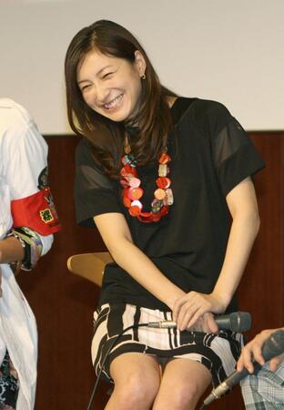 ドラマ「ヤスコとケンジ」制作発表に登場した広末涼子（２００８年７月）