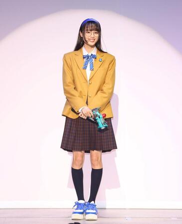制作発表に登壇した三浦舞華＝東京ドームシティ（撮影・石井剣太郎）