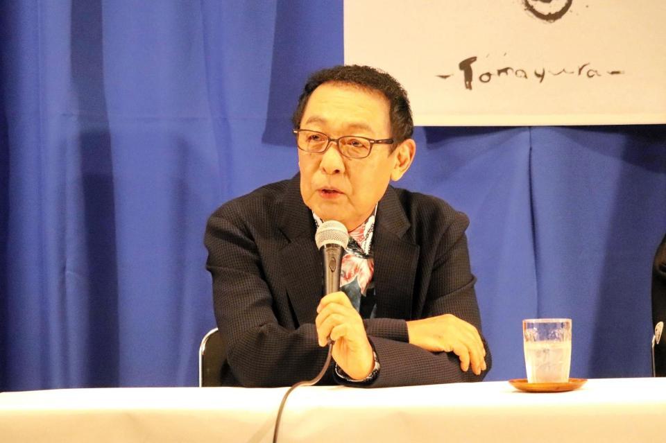 立川談春還暦記念公演「玉響」の制作発表会見に出席したさだまさし
