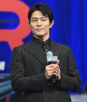イベントに登場した鈴木亮平（撮影・開出牧）