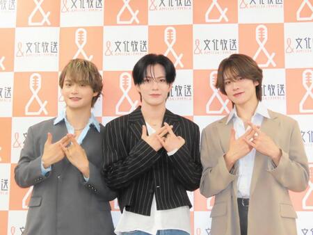 ＤＸＴＥＥＮの（左から）寺尾香信、谷口太一、大久保波留