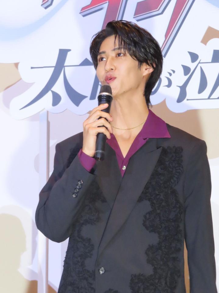映画の舞台あいさつに出席したＭ！ＬＫの曽野舜太