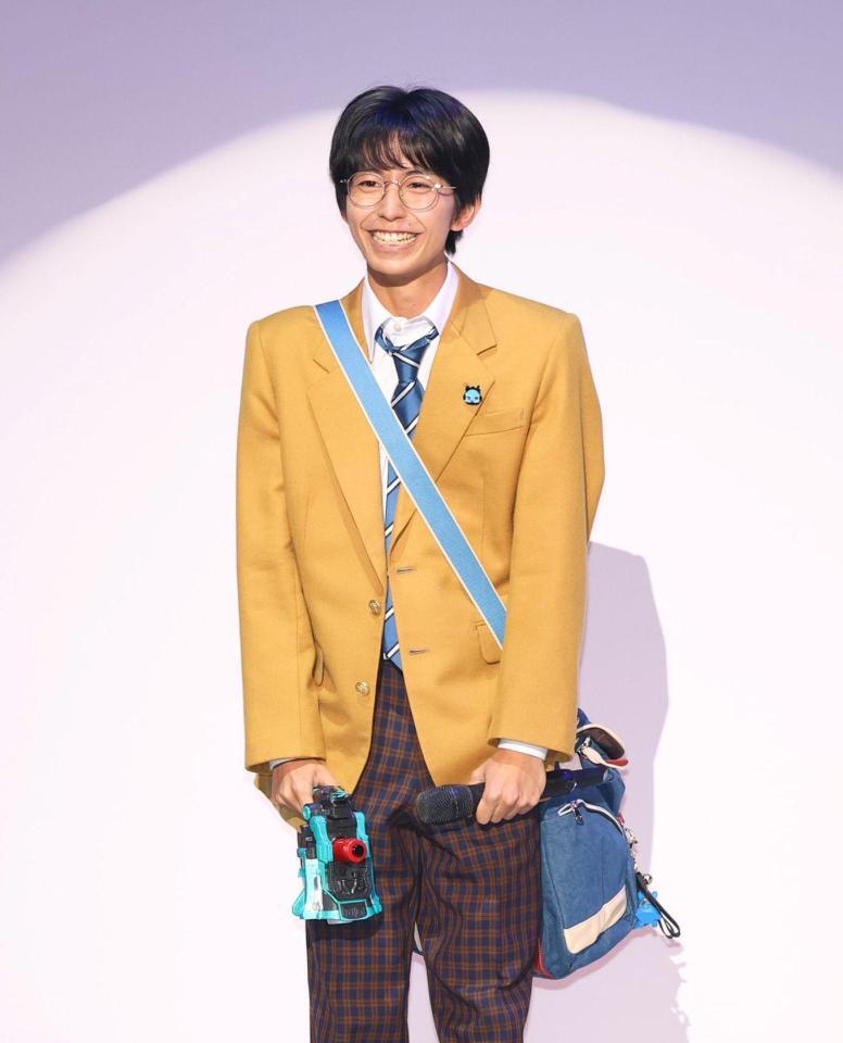 制作発表に登壇した加藤憲史郎＝東京ドームシティ（撮影・石井剣太郎）