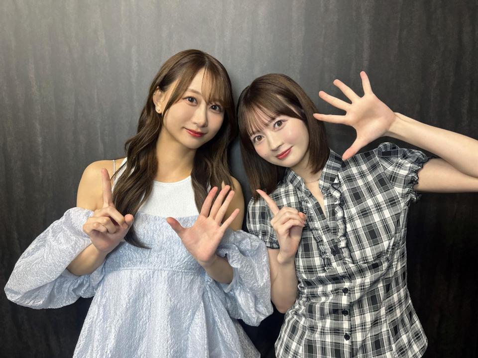 １５周年記念スペシャルライブ「ゆうなお１５周年ＬＩＶＥ　～キミと夢見たあの日々を～」の開催を発表した古畑奈和（左）と江籠裕奈©２０２６　Ｚｅｓｔ，Ｉｎｃ．