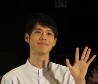 映画のイベントに出席した細田佳央太
