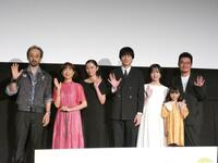 イベントに出席した（左から）滝藤賢一、原田美枝子、堀田真由、坂口健太郎、早瀬憩、倉田瑛茉、中野量太監督