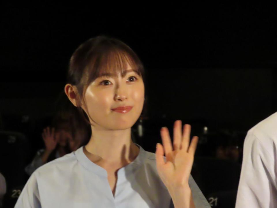 映画「あの星が降る丘で、君とまた出会いたい。」の高校生イベントに出席した福原遥