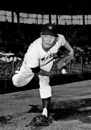 徳島商時代の板東英二さん＝１９５８年８月