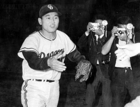 中日時代の板東英二さん＝１９６７年８月