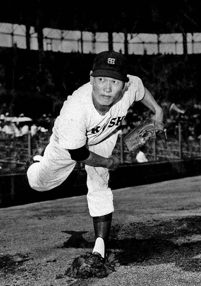 徳島商時代の板東英二さん＝１９５８年８月