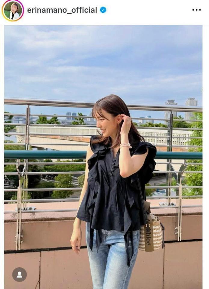 真野恵里菜のインスタグラム＠ｅｒｉｎａｍａｎｏ＿ｏｆｆｉｃｉａｌ（７月２７日付）より