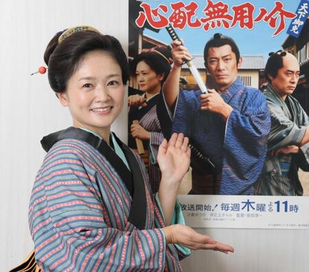 映画「侍タイムスリッパー」外伝の「心配無用ノ介天下御免」に出演する沙倉ゆうの（撮影・西岡正）