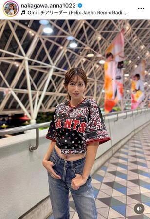 中川安奈アナインスタグラム（ｎａｋａｇａｗａ．ａｎｎａ１０２２）より