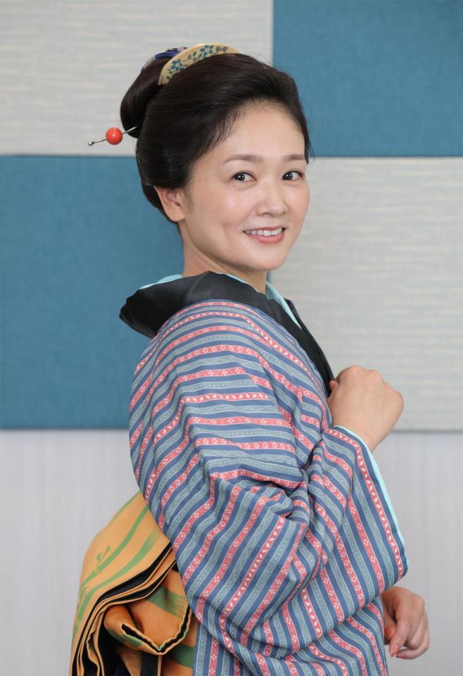 映画「侍タイムスリッパー」外伝の「心配無用ノ介天下御免」で「おゆう」を演じる沙倉ゆうの（撮影・西岡正）
