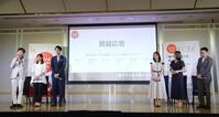 質問に答える（左から）ＮＨＫ・高瀬耕造アナウンサー、日本テレビ・瀧口麻衣アナウンサー、テレビ朝日・佐々木快アナウンサー、ＴＢＳ・日比麻音子アナウンサー、テレビ東京・藤井由依アナウンサー、フジテレビ・上垣皓太郎アナウンサー（撮影・佐々木彰尚）