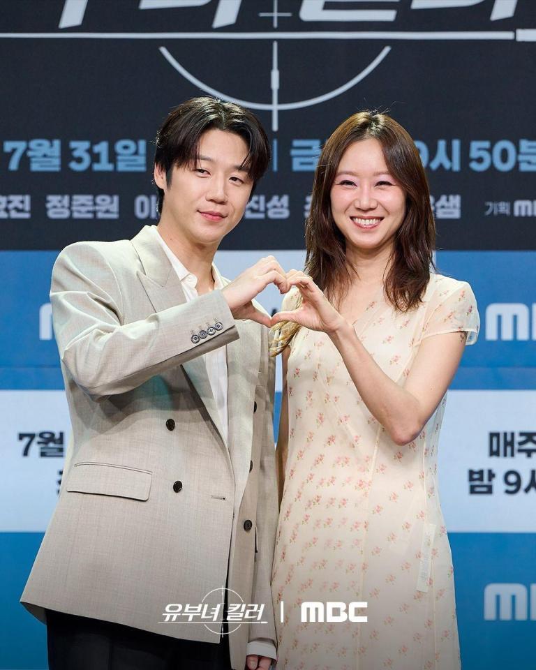 韓国放送局・ＭＢＣの公式Ｘ＠ｍｂｃｄｒａｍａ＿ｐｒｅより（左から）チョン・ジュンウォン、コン・ヒョジン